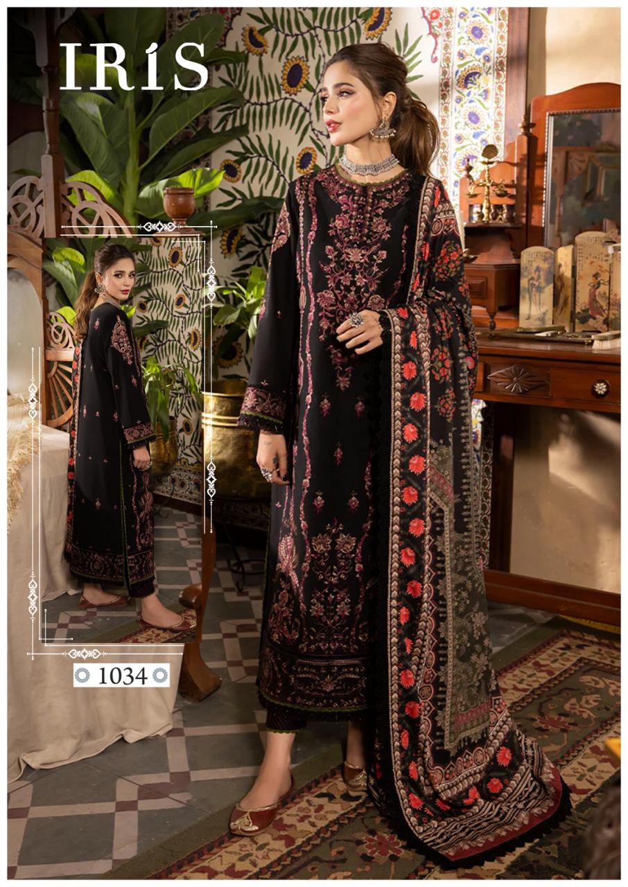Afsanah Vol 4 By Iris Luxury Heavy Printed Cotton Dress Material Wholesale Shop In Surat
